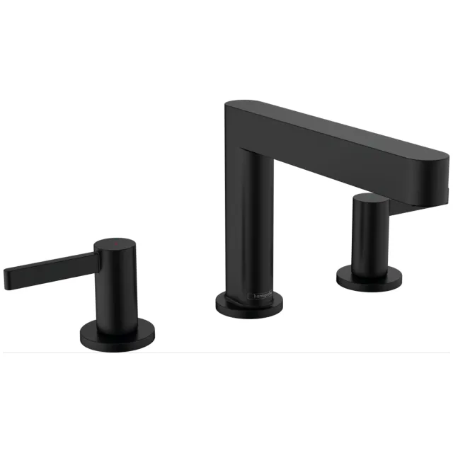 Hansgrohe Finoris 3-gats 110 wastafelmengkraan mat zwart