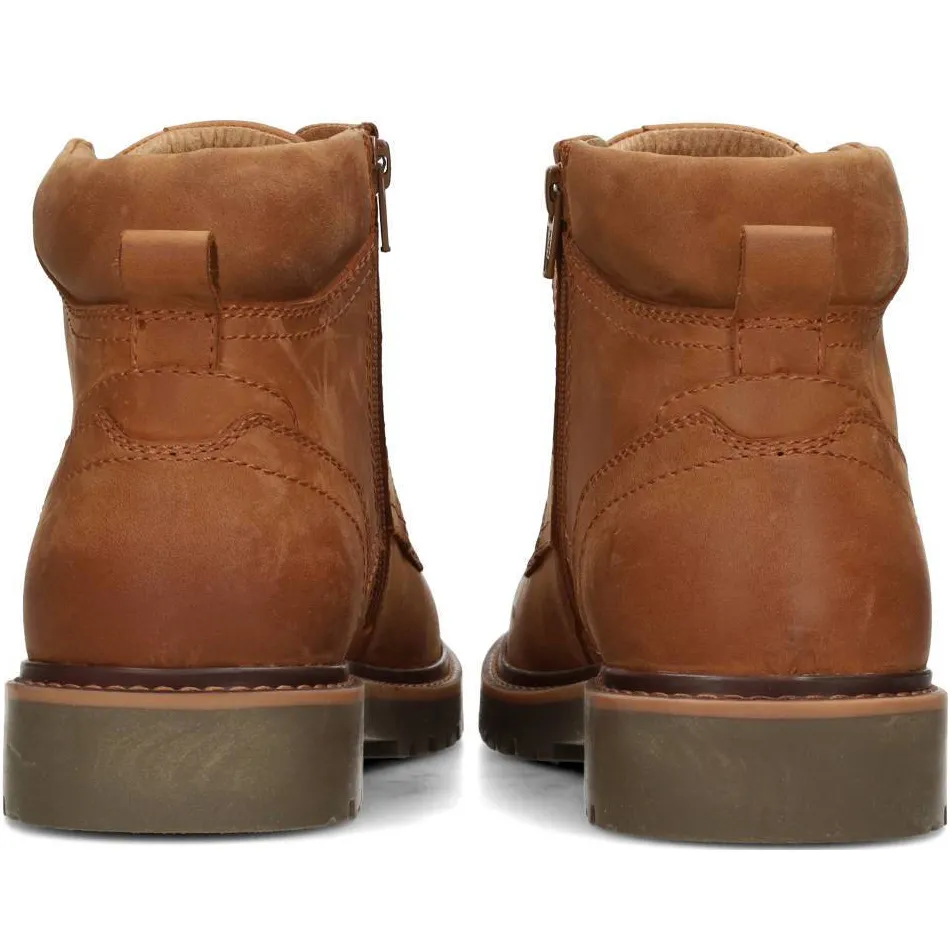 Poelman Ton leren veterboots cognac, foto 2