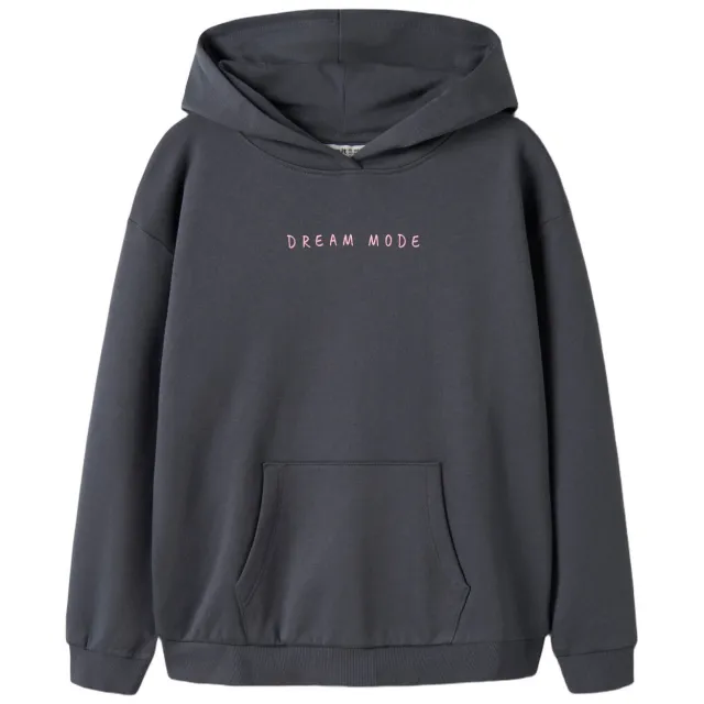 NAME IT KIDS hoodie met backprint - blauw