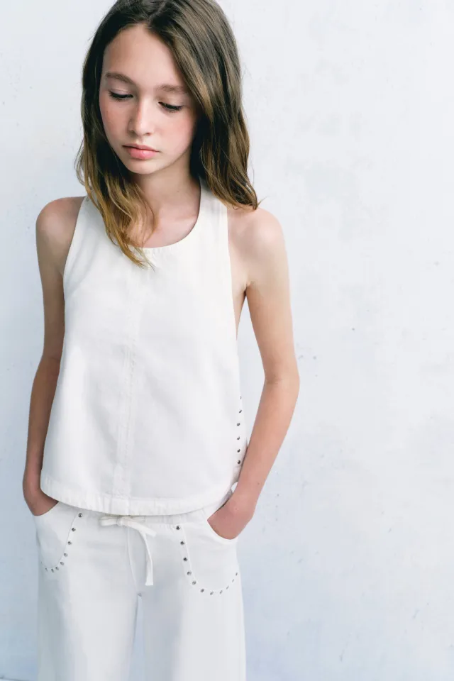 Mango Kids haltertop wit, foto 3