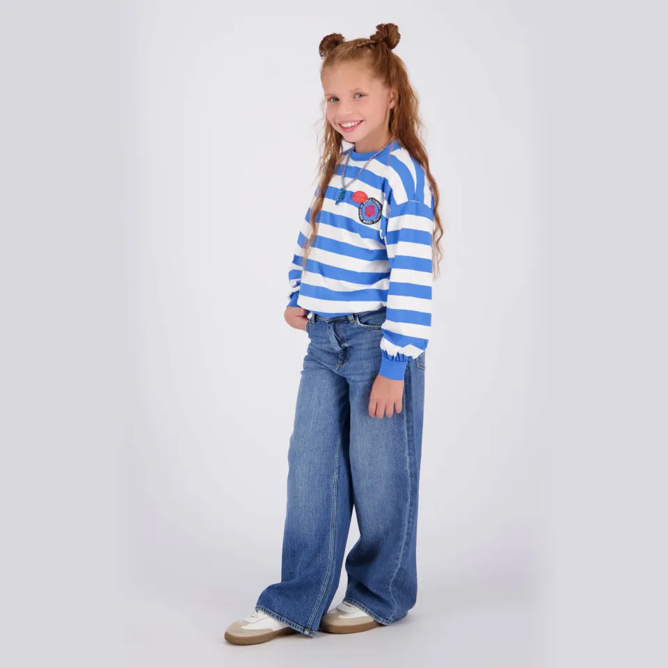 Vingino Cita high waist wide leg jeans - medium blue denim, foto 4