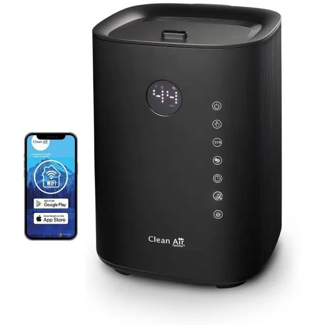 Clean Air Optima CA-604B Smart Top Luchtbevochtiger Zwart