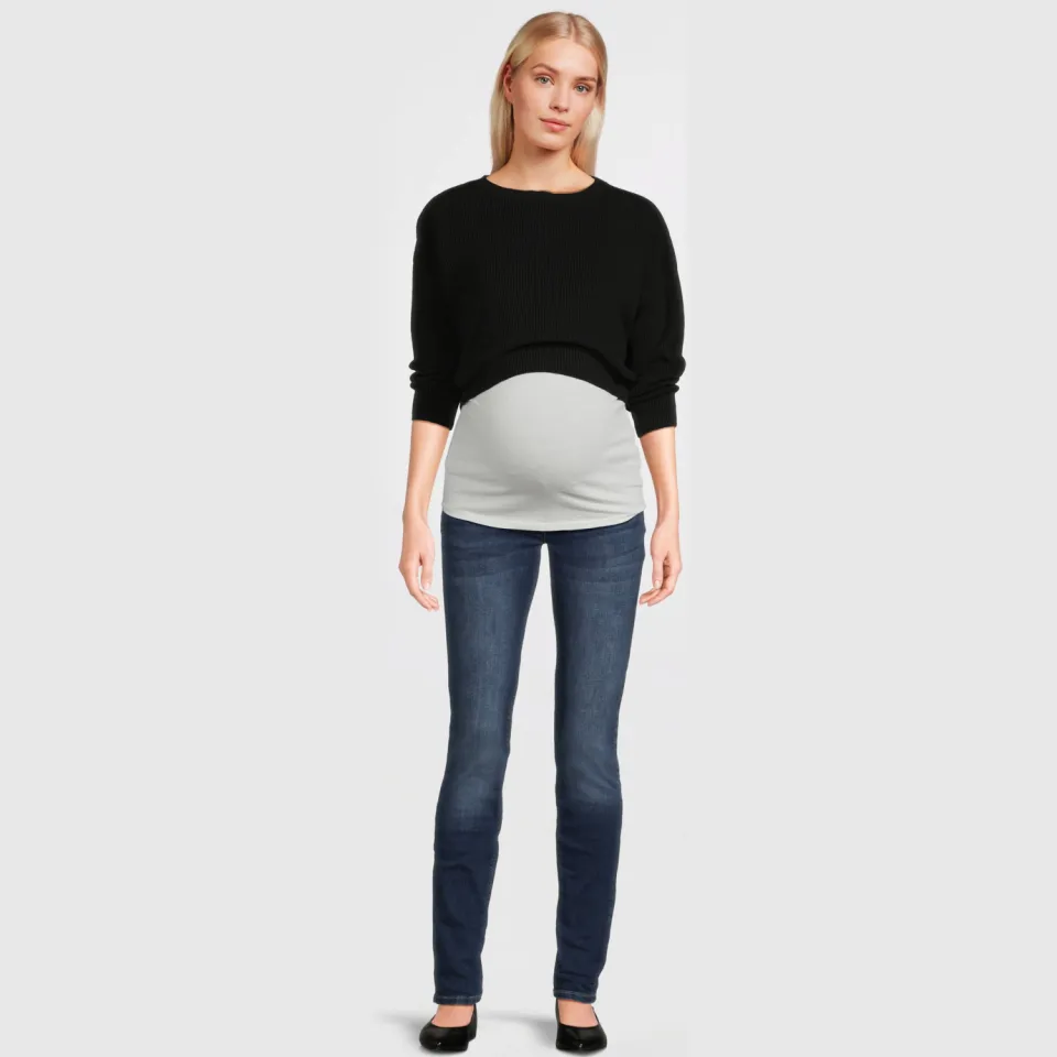 LOVE2WAIT skinny fit zwangerschaps jeans Sophia 32' Stonewashed