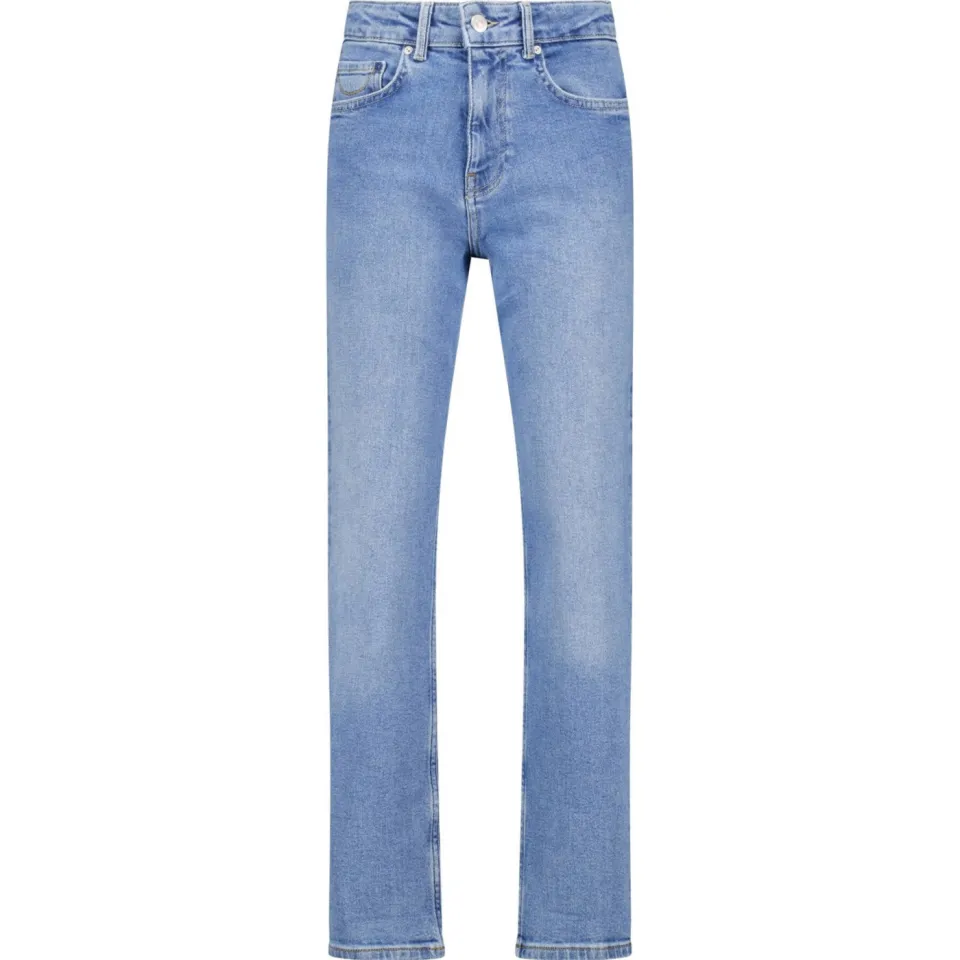 America Today waist straight leg jeans light blue denim, foto 2