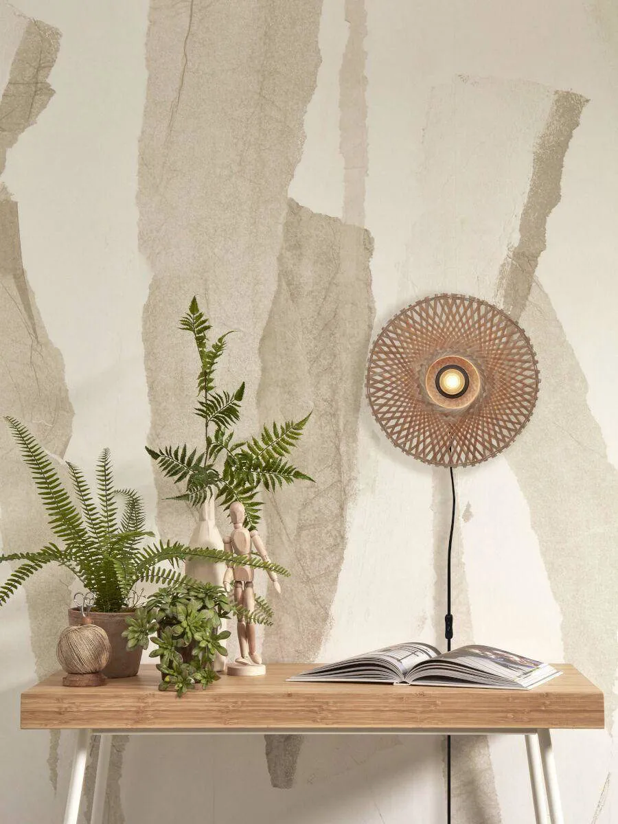 Good&Mojo wandlamp Kalimantan XS bamboe naturel, foto 2