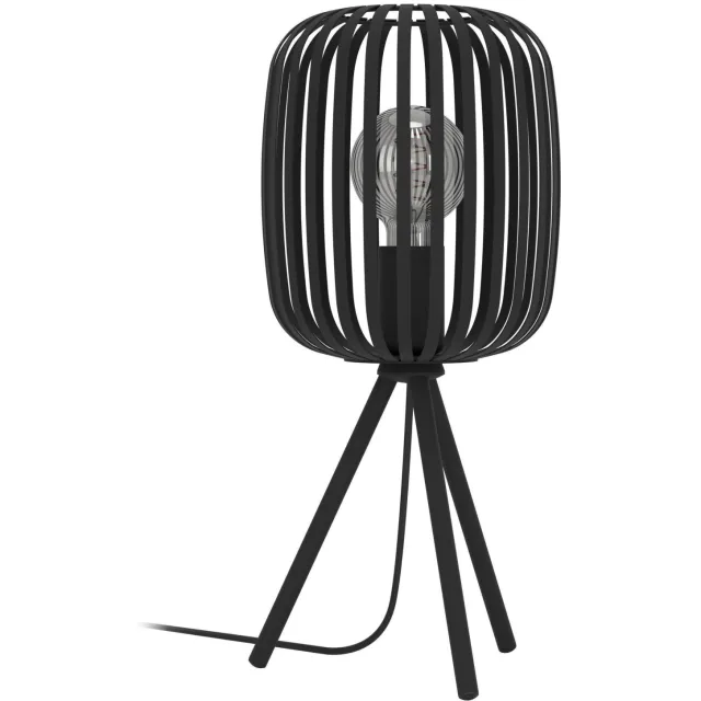 EGLO Romazzina Tafellamp - E27 - Ø 20 cm - Zwart Zwart;