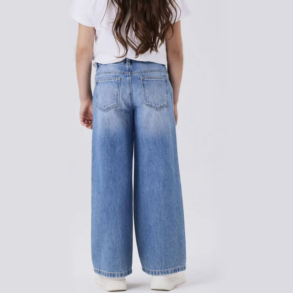 NAME IT NKFROSE wide jeans medium blue denim, foto 3