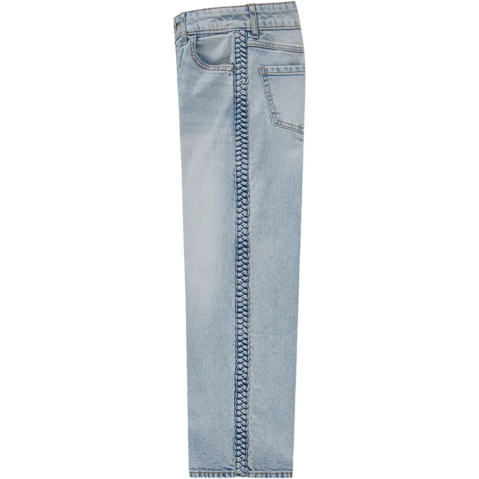 Abercrombie & Fitch wide leg jeans - lichtblauw, foto 5