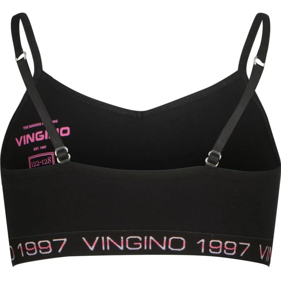 Vingino bh-top zwart/wit, foto 5