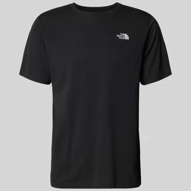 The North Face Regular Fit T-shirt met logo-stiksel zwart