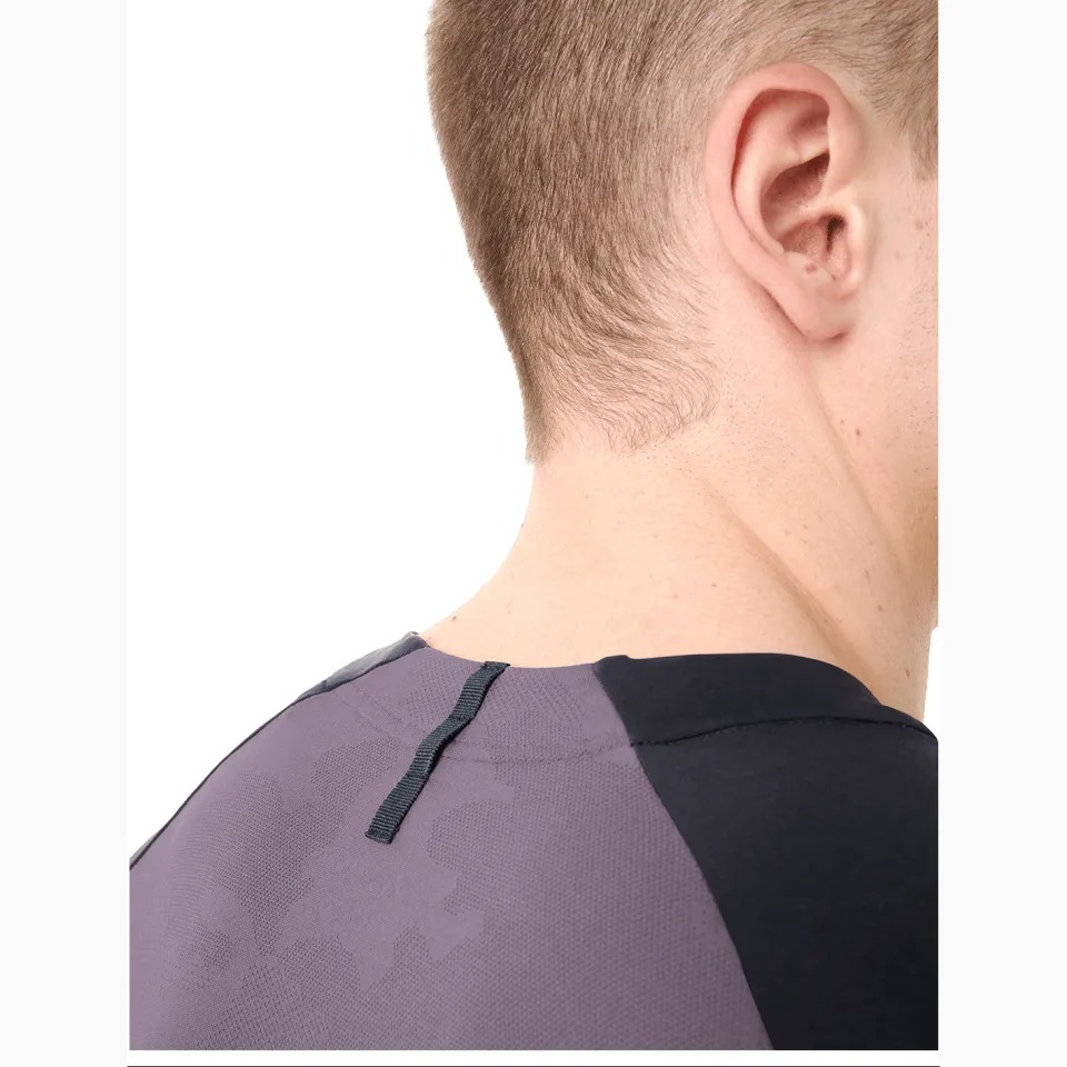 Vaude Moab L/S Pro Shirt fietsshirt paars/grijs, foto 3