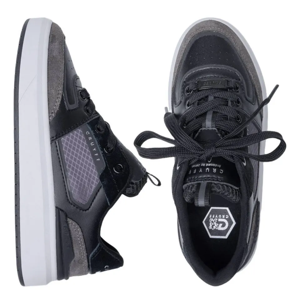 Cruyff Endorsed Tech Pinstripe sneakers zwart grijs, foto 8