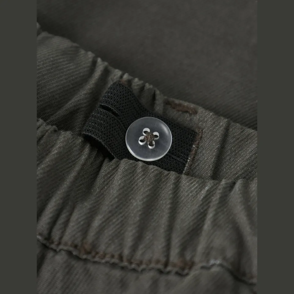 NAME IT MINI tapered cargobroek grijsbruin, foto 4