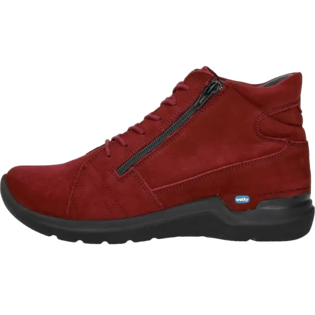 Wolky Why hoge veterschoenen rood, foto 2