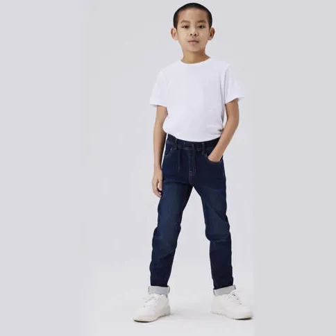 NAME IT KIDS slim fit jeans NKMRYAN JOGGER denim blue, foto 3