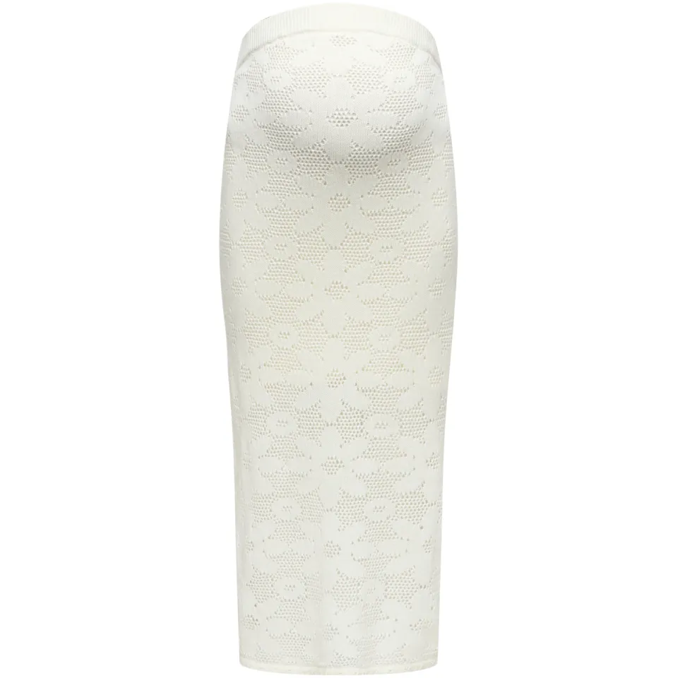 Only MATERNITY Olmisabella gehaakte midirok offwhite, foto 2