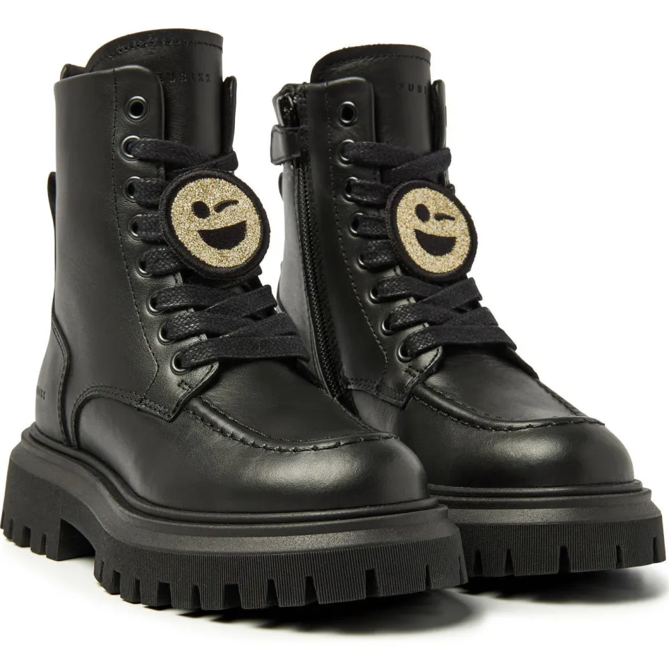 Nubikk Fae Bobbi Jr leren veterboots zwart, foto 7