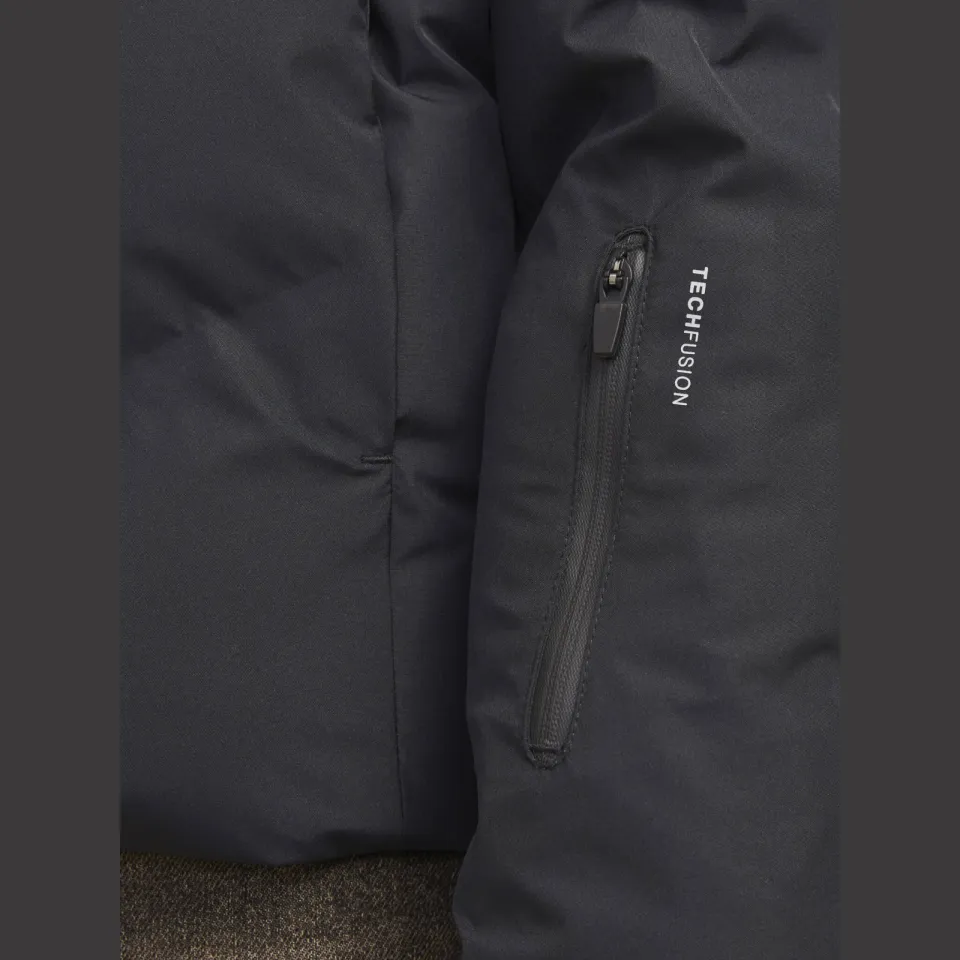 Jack & Jones Junior quilted winterjas zwart, foto 6