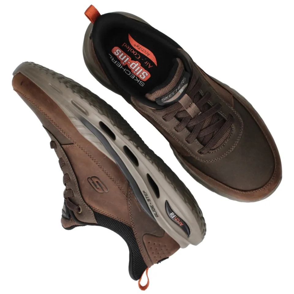 Skechers Slip-Ins Arch Fit Orvan instapper bruin, foto 4
