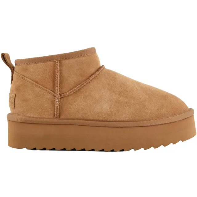 Colors of California suède enkelboots beige