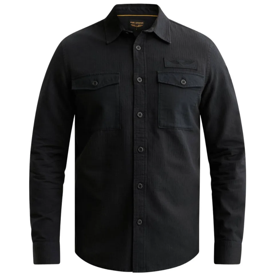 PME Legend regular fit overshirt - salute donkerblauw, foto 3