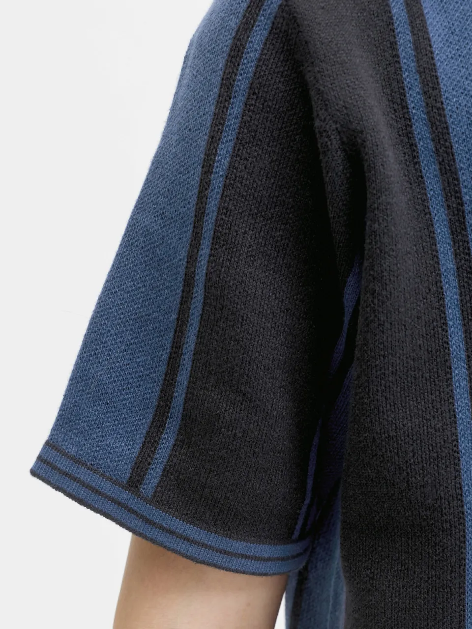 Jack & Jones JUNIOR gestreepte polo blauw gebreid, foto 5