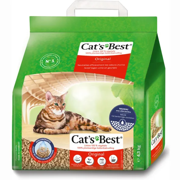 Cat's Best Original kattenbakvulling 40 liter (17,2 kg)