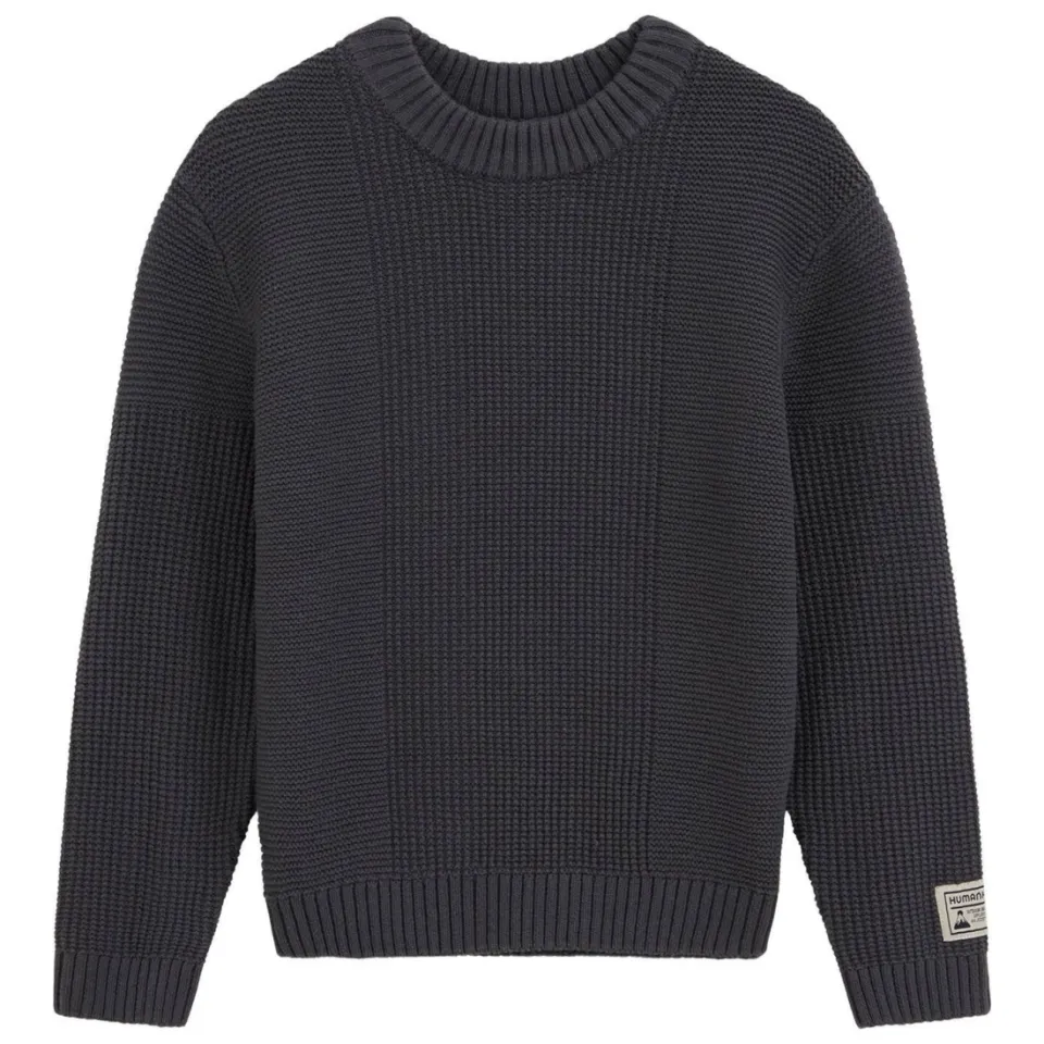 WE Fashion katoenen gebreide trui - grijs, foto 2