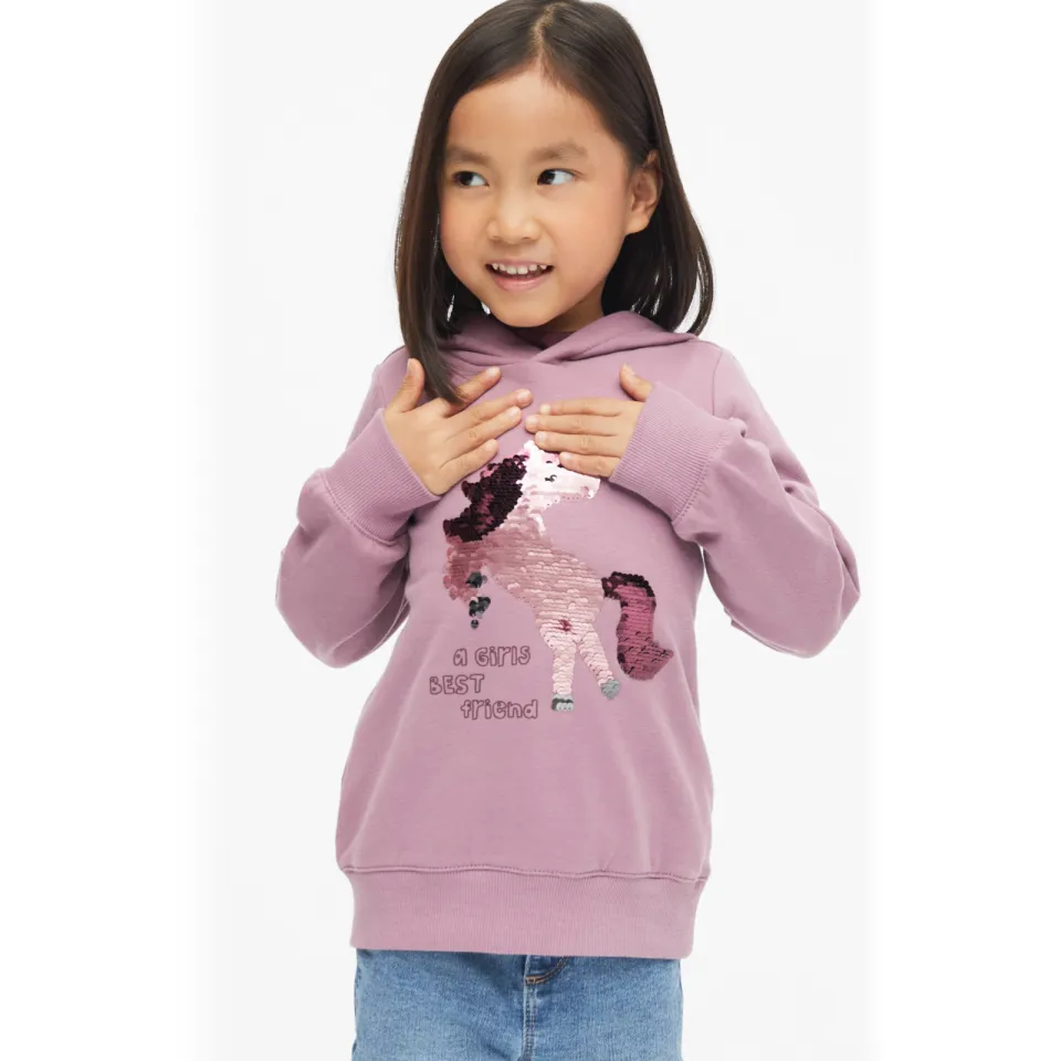 S.Oliver hoodie met print - roze