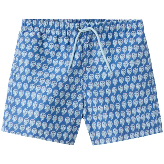 Mango Kids zwemshort all over print blauw