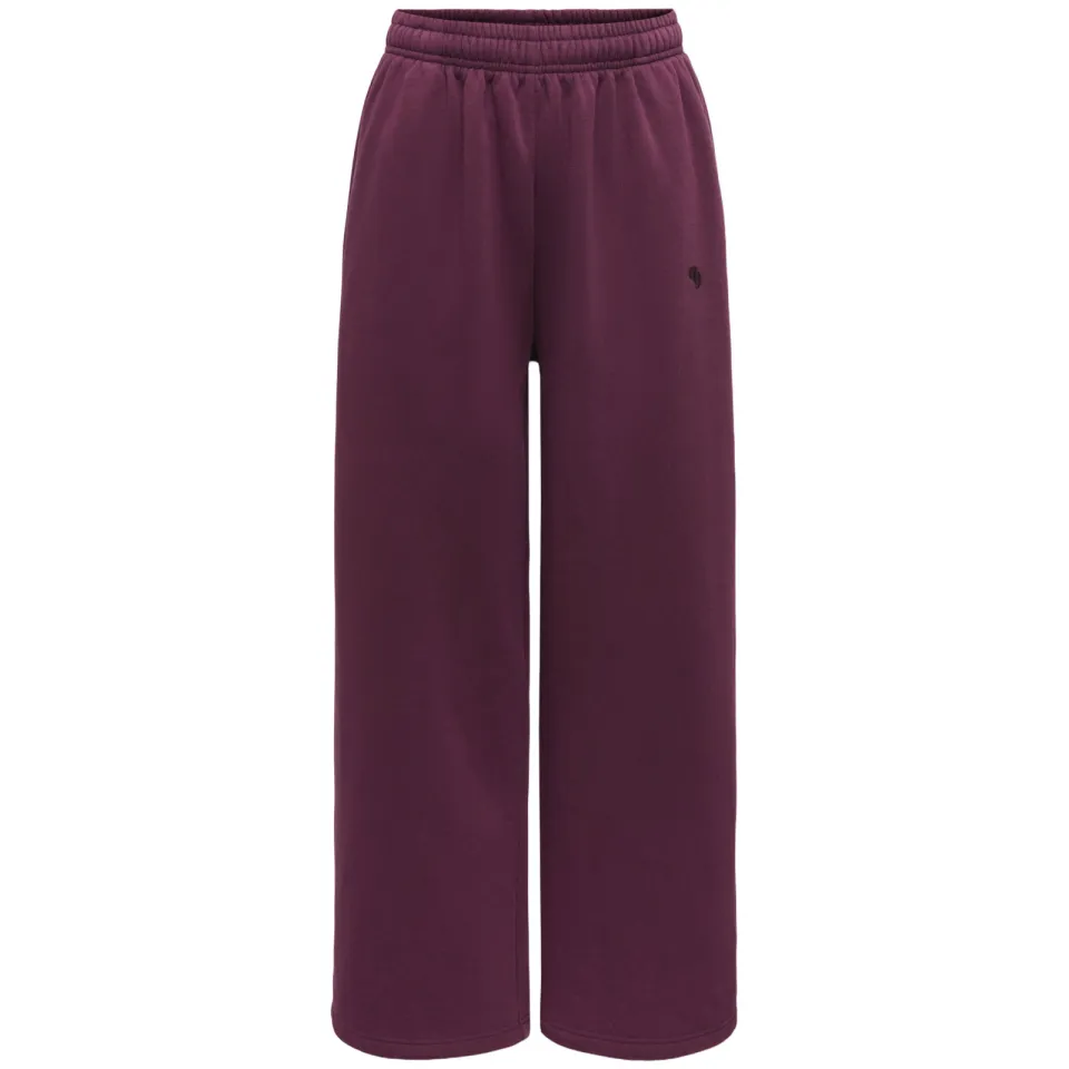 Only wide leg joggingbroek paars