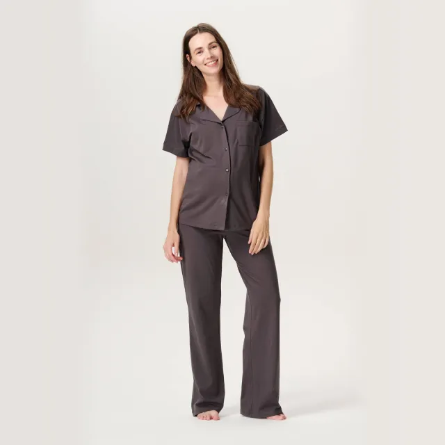 Noppies Wiza pyjamabroek donkergrijs