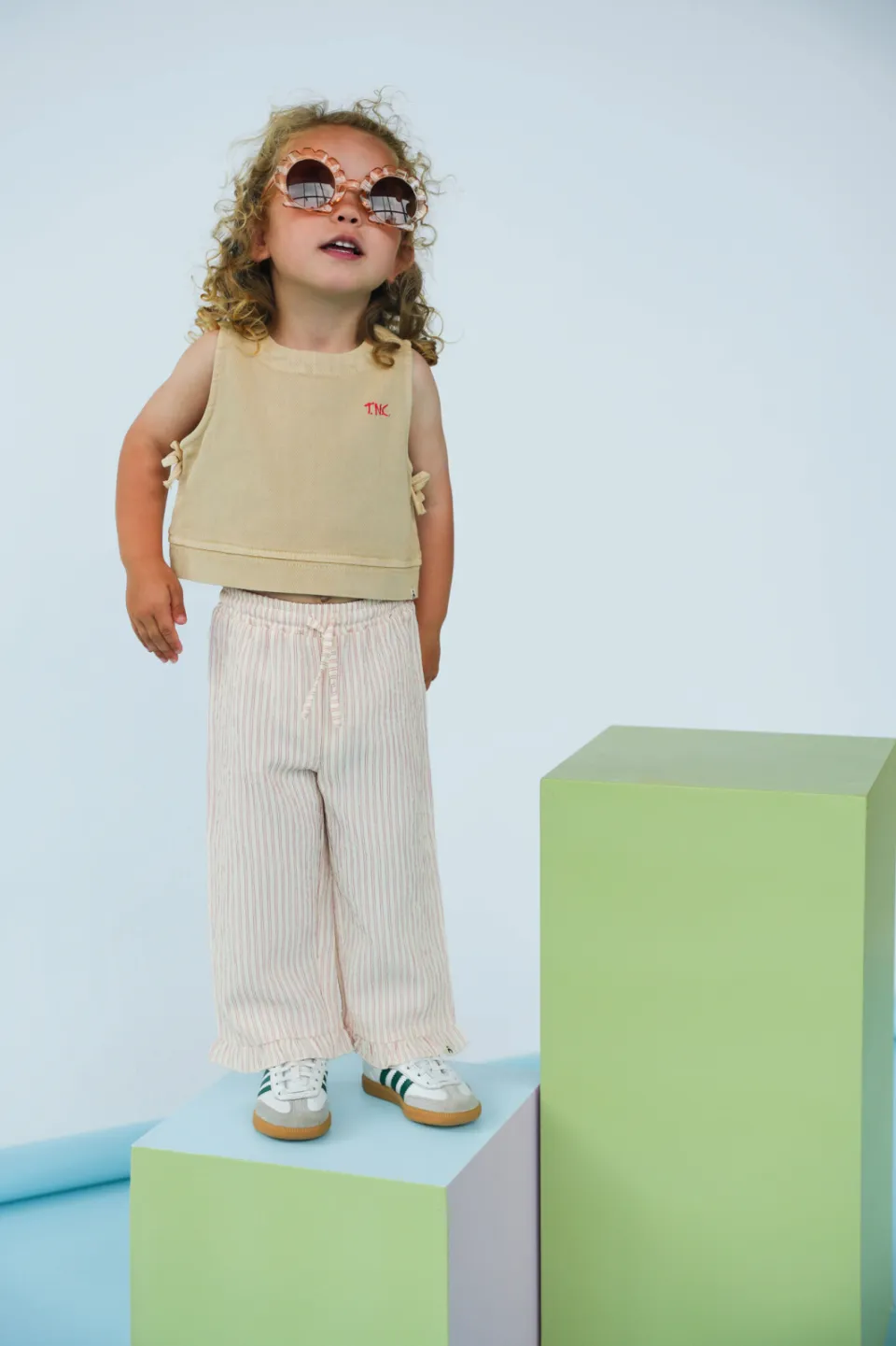 The New Chapter gestreepte casual broek roze, foto 5