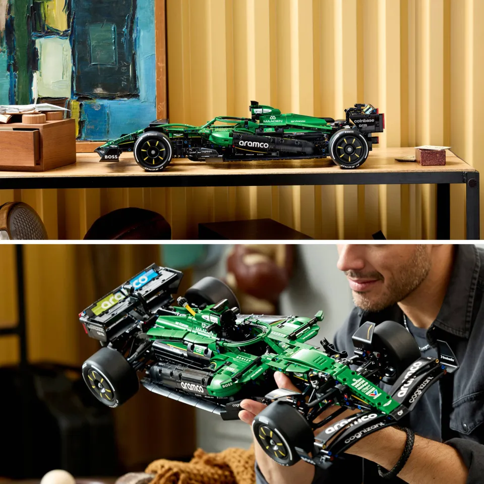 Lego Technic Aston Martin Aramco AMR25 F1 Auto Bouwpakket voor Kinderen 42240, foto 4