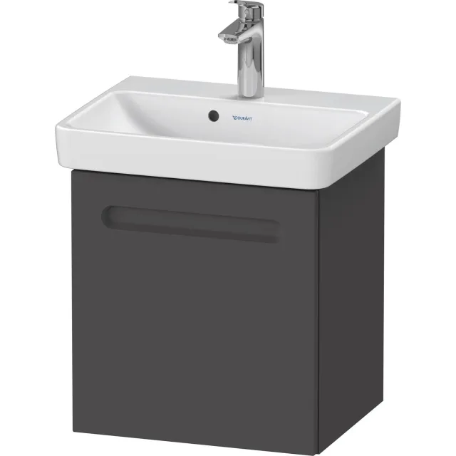Duravit No.1 wastafelonderkast met 1 deur mat grafiet