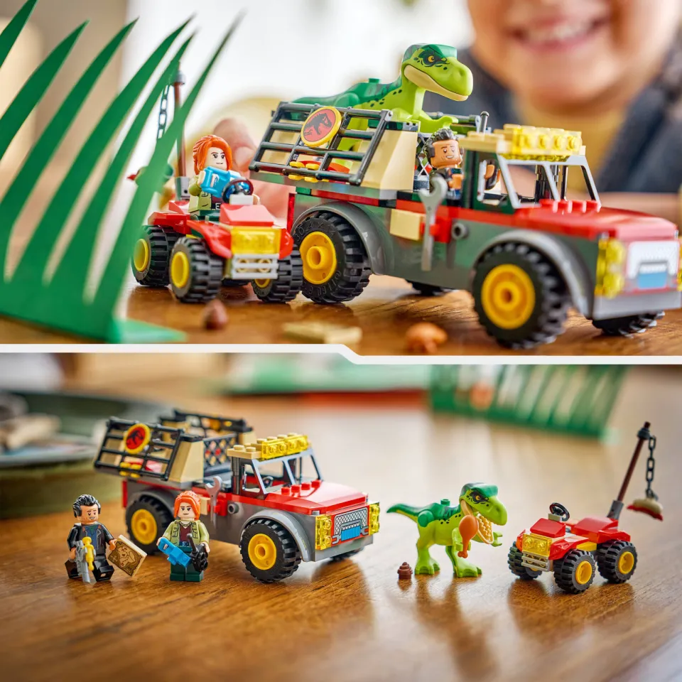 Lego Jurassic World Jonge T. Rex Transporttruck Dino Speelgoed 77978, foto 3