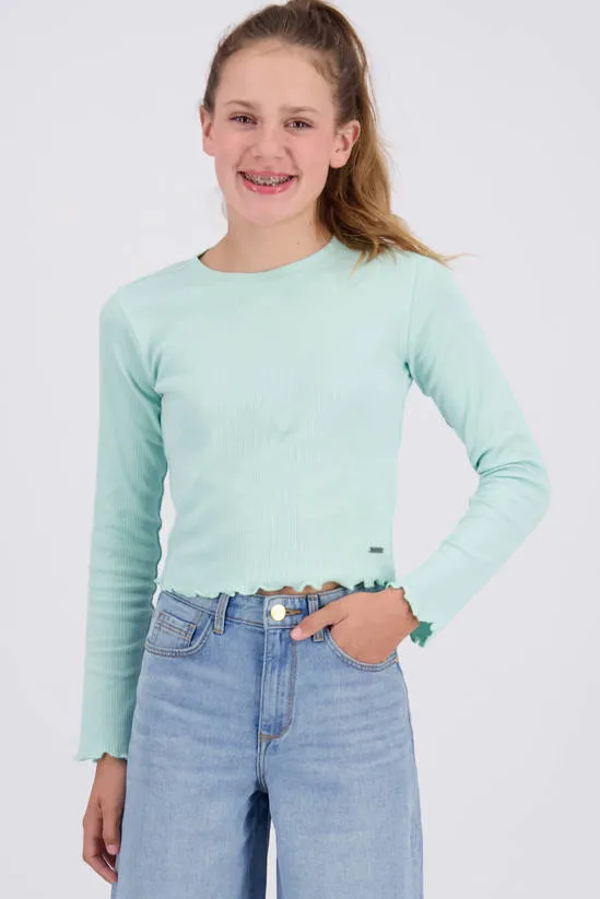 Raizzed longsleeve mintgroen
