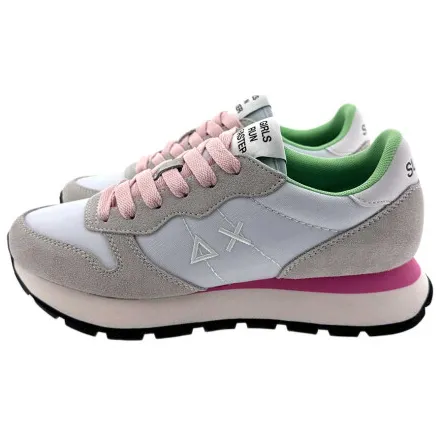 Sun68 Ally Solid lage sneakers wit