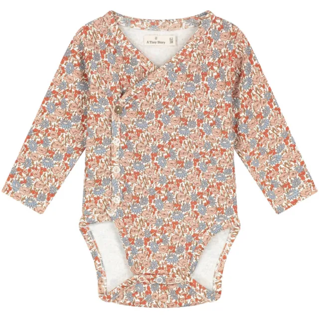 A Tiny Story romper met print - roze/beige/blauw, foto 2