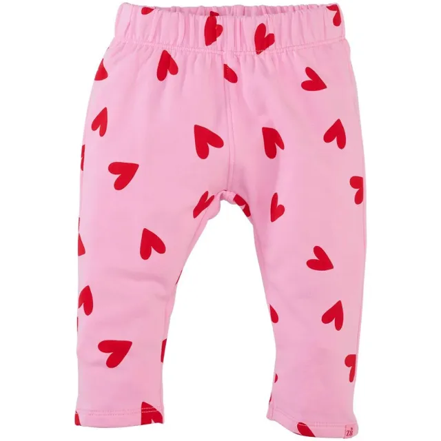 Z8 Florence newborn legging hartjes lichtroze/rood