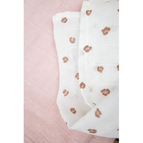 Meyco hydrofiele swaddle Mini Panther roze (set van 2), foto 2