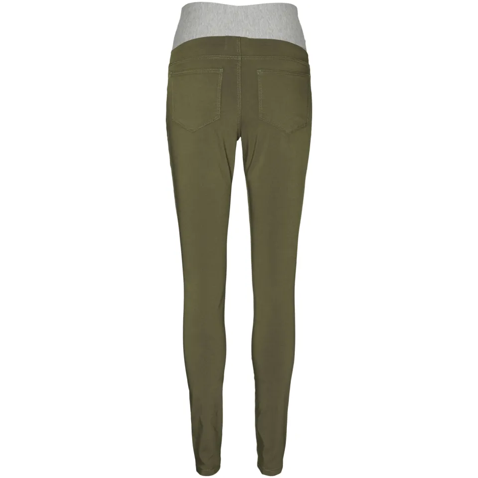 Vero Moda VMMELVA skinny zwangerschapstregging olijfgroen, foto 3