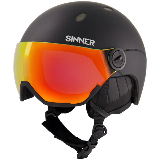 Sinner Titan Visor skihelm zwart