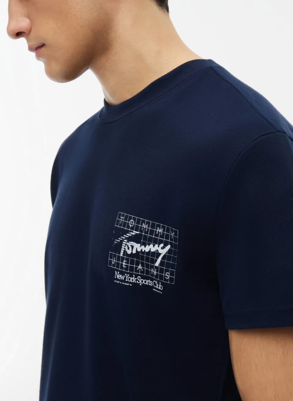 Tommy Jeans regular fit T-shirt met backprint - donkerblauw, foto 7