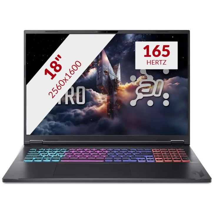 Acer Nitro 18 AI AN18-61-R8E5 gaminglaptop zwart, foto 2