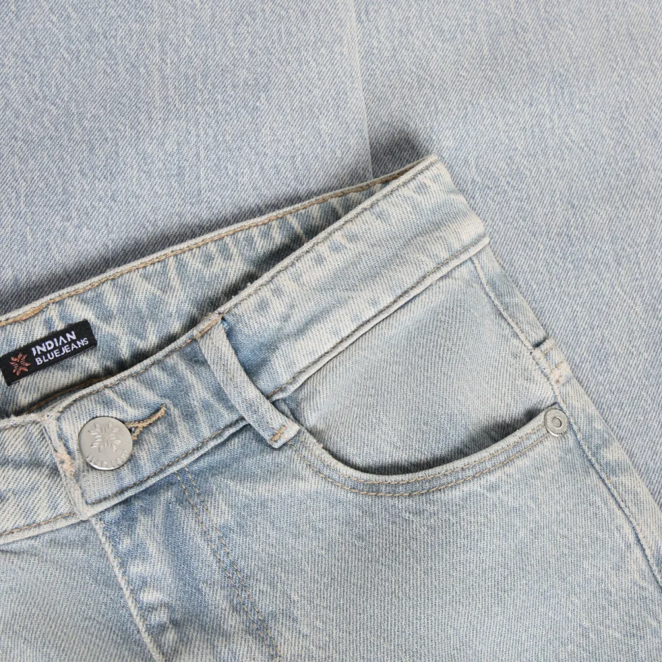 Indian Blue Jeans wide leg jeans - lichtblauw, foto 6