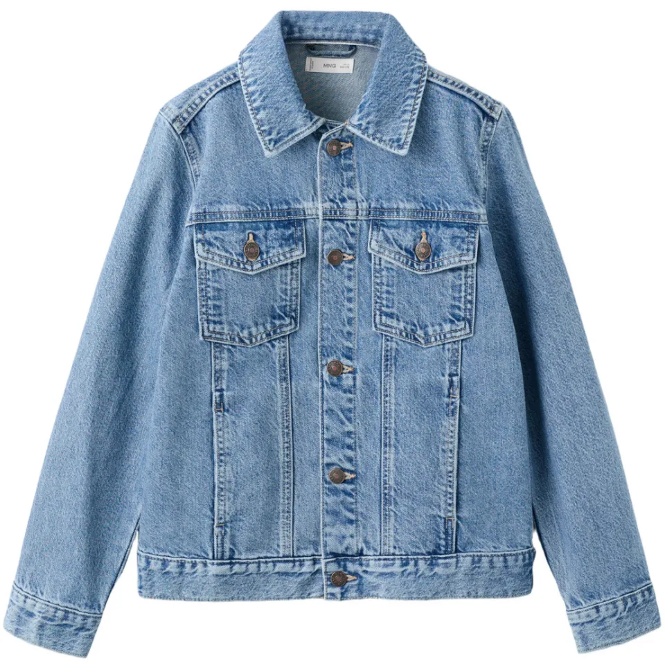 Mango denim spijkerjas medium blue denim, foto 2