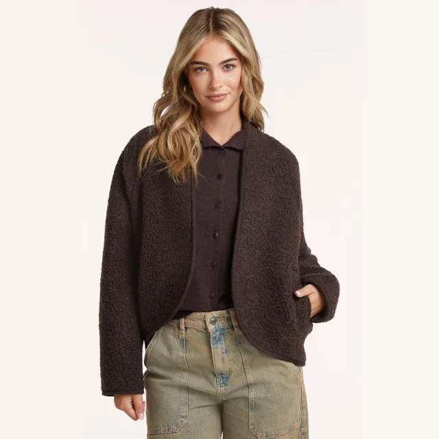 Circle Of Trust faux fur jas met wol - bruin