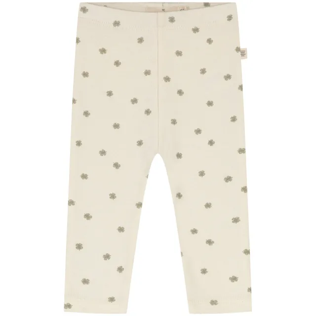 A Tiny Story casual broek ecru Ecru/groen
