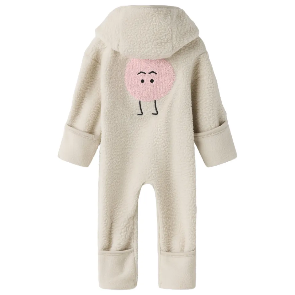 NAME IT BABY teddy jumpsuit met backprint beige, foto 2